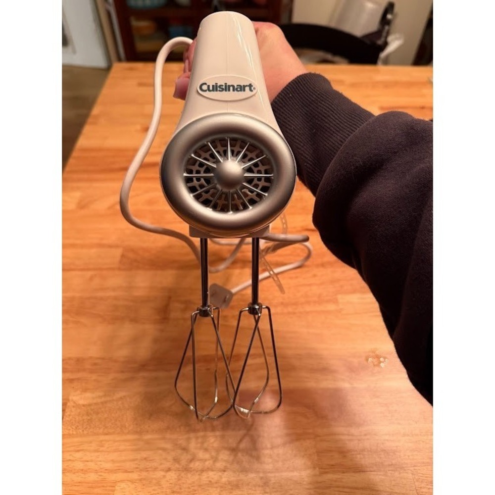 Cuisinart Hand Mixer CHM-3 Power Select 3 Speed Electronic 120Vac White WORKS